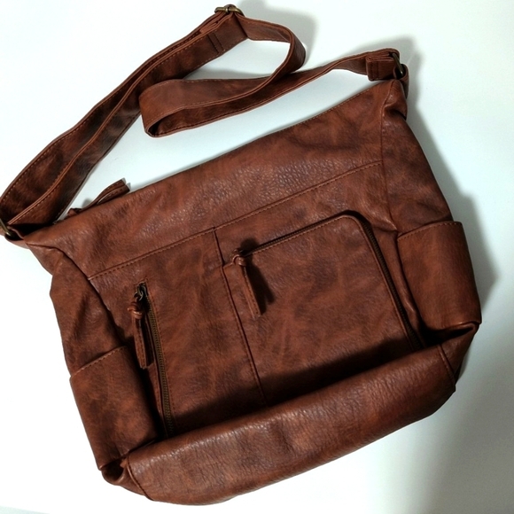 Bueno Handbags - Bueno Faux Brown Leather Bag